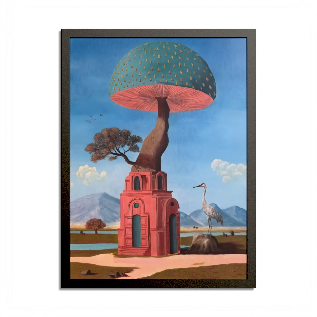 Framed giclée print of Above and Under