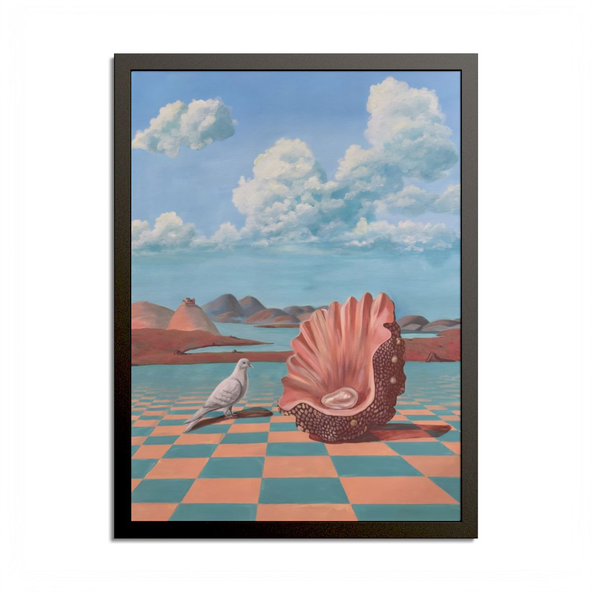 Framed giclée print of Aphrodite Smile