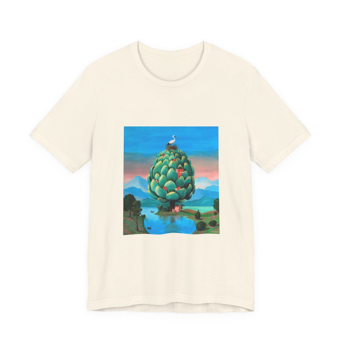 Cotton jersey tee printed with Hidden in Petals