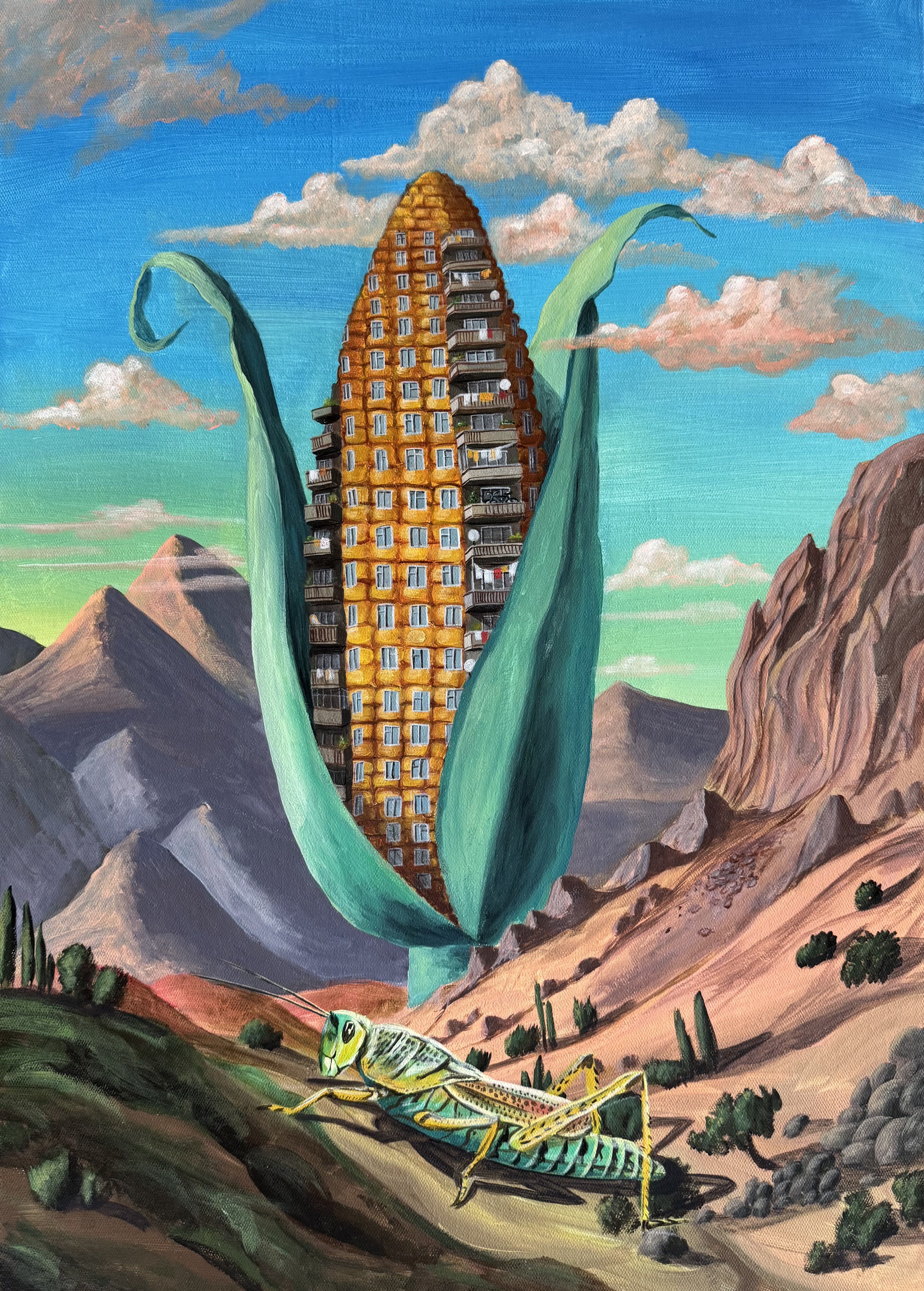 Wild East | Surrealist Painting by Daria Canfield