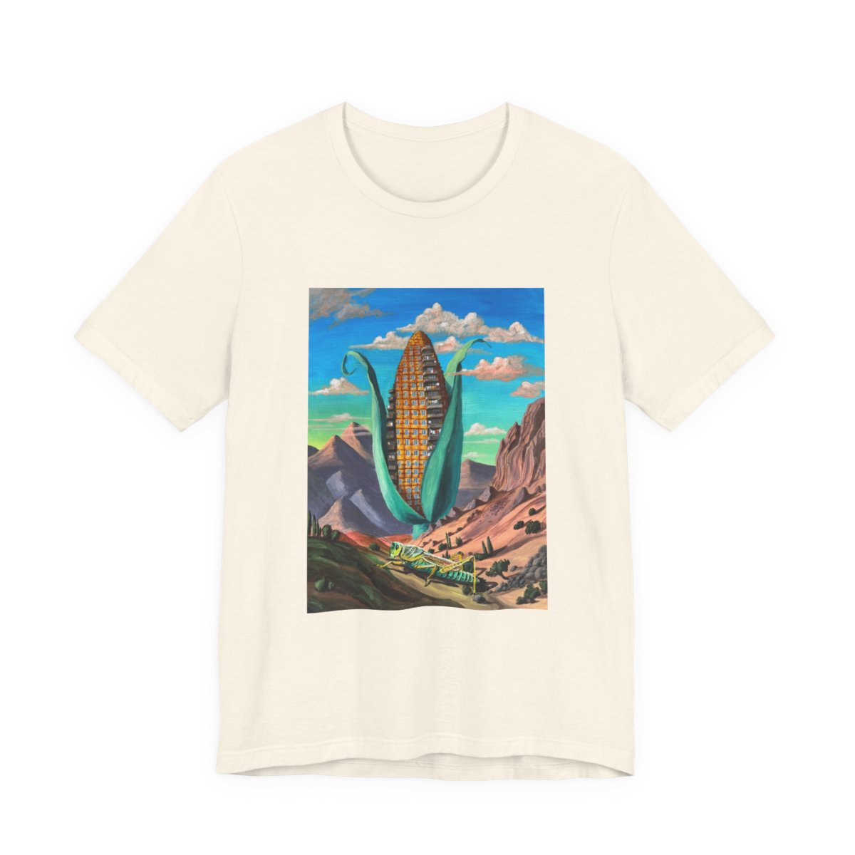 Cotton jersey tee printed with Wild East